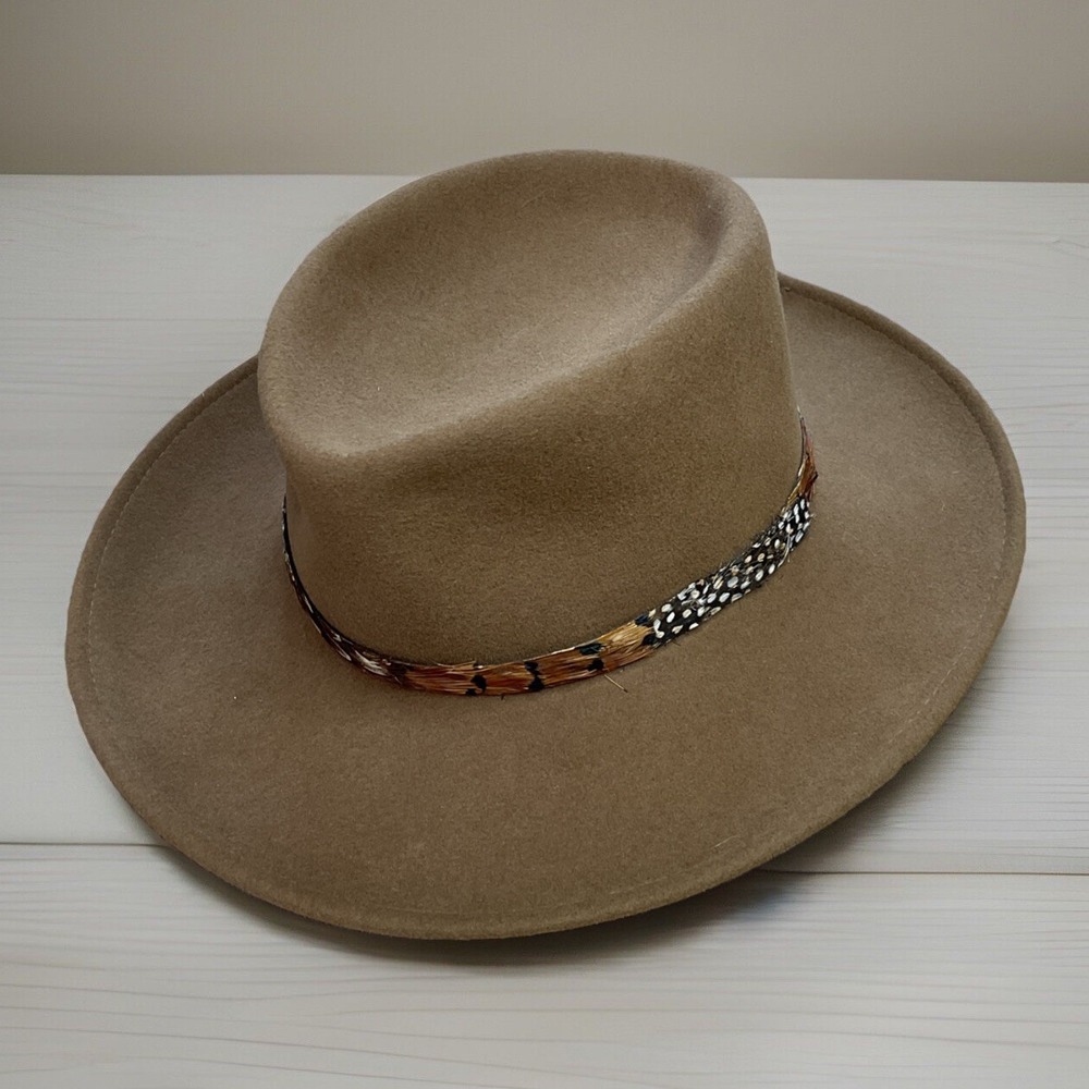 The Natural by‎ Bollman of Lancaster County USA Fedora Hat 100% Wool Sz Small